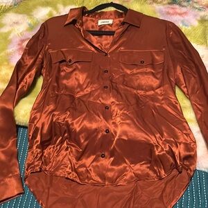 L’agence Silk Button down shirt
